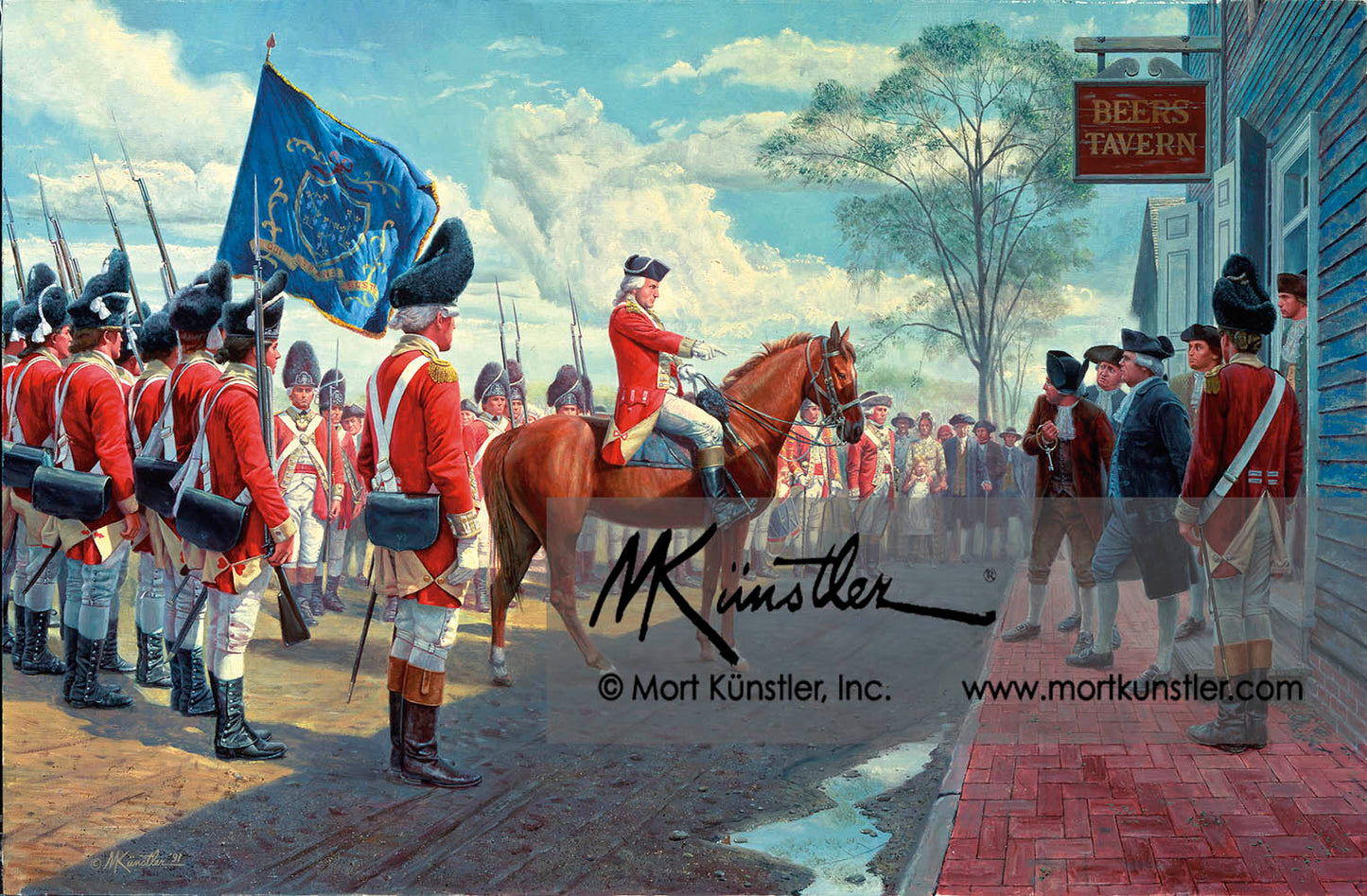 Benedict Arnold Demands the Powder House Key - limited edition print